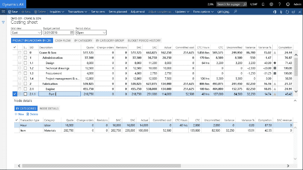 PlanAutomate Project Financials