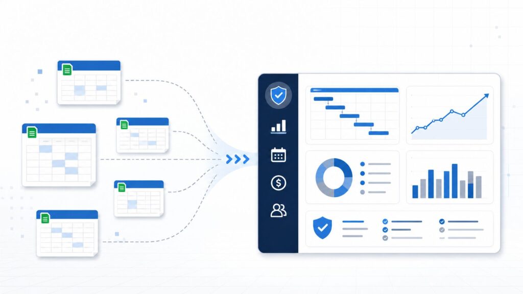 PlanAutomate eliminates spreadsheets for project management